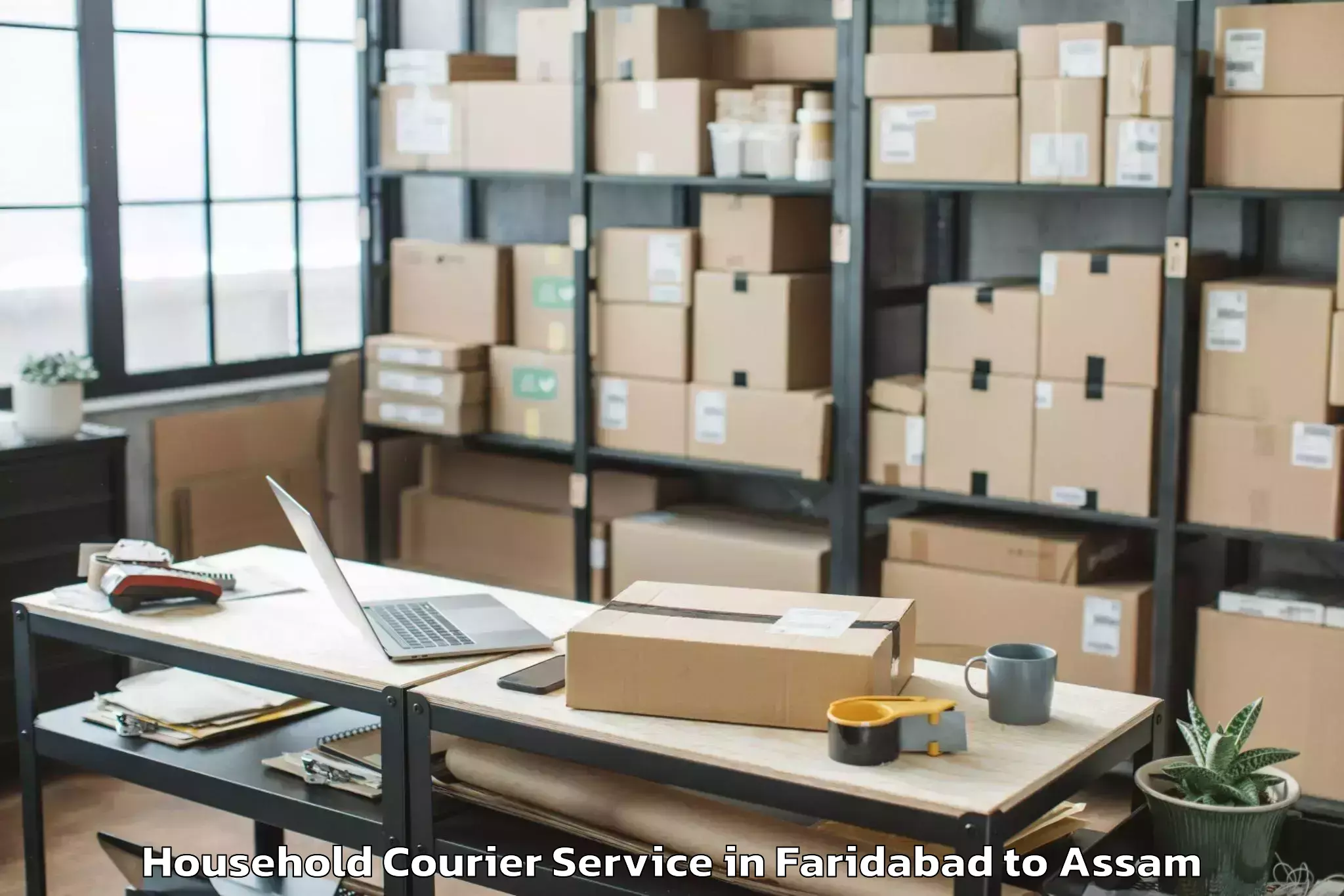 Affordable Faridabad to Udharbond Household Courier